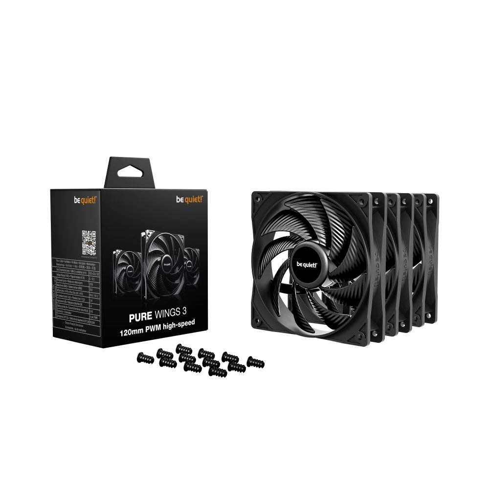 BE QUIET! Pure Wings 3 120mm PWM High Speed 3 klumpig einstellen schwarz