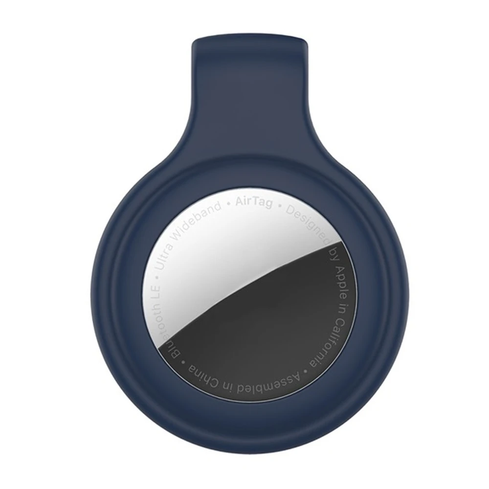 GIGAPACK iphone 13 silicone case belt lavalier dark blue apple airtag