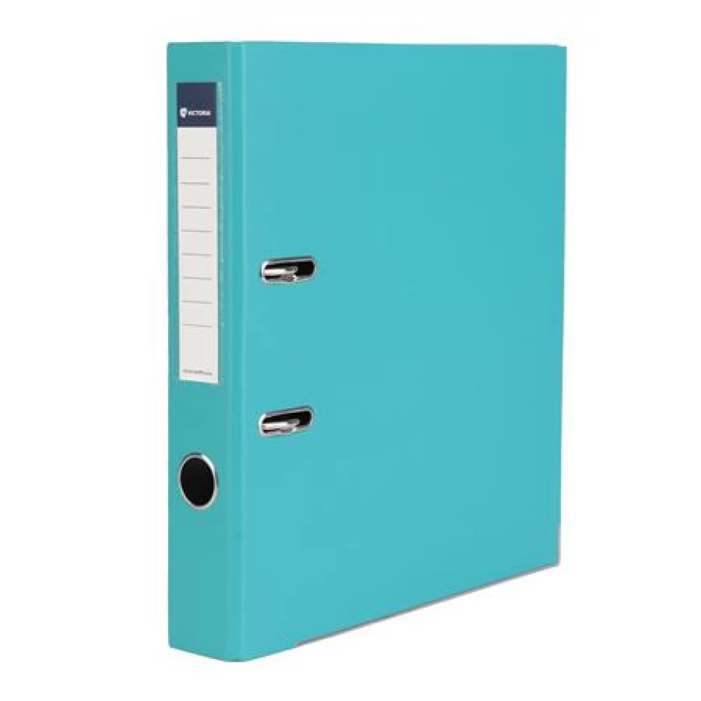 VICTORIA Basic Binders 50 mm A4 PP/karton élvédő sínnel turcoise