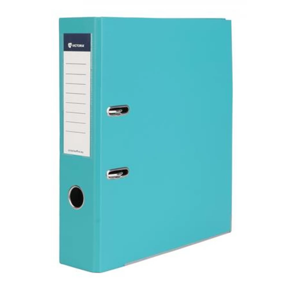 VICTORIA Basic Binders 75 mm A4 PP/karton élvédő sínnel turcoise