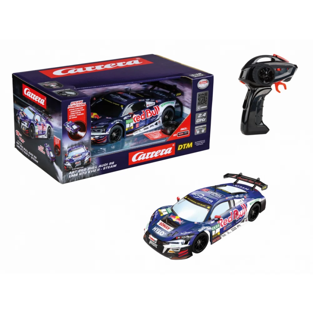 CARRERA-TOYS Audi R8 LMS GT3 evo II távirányítós versenyautó füst funkcióval