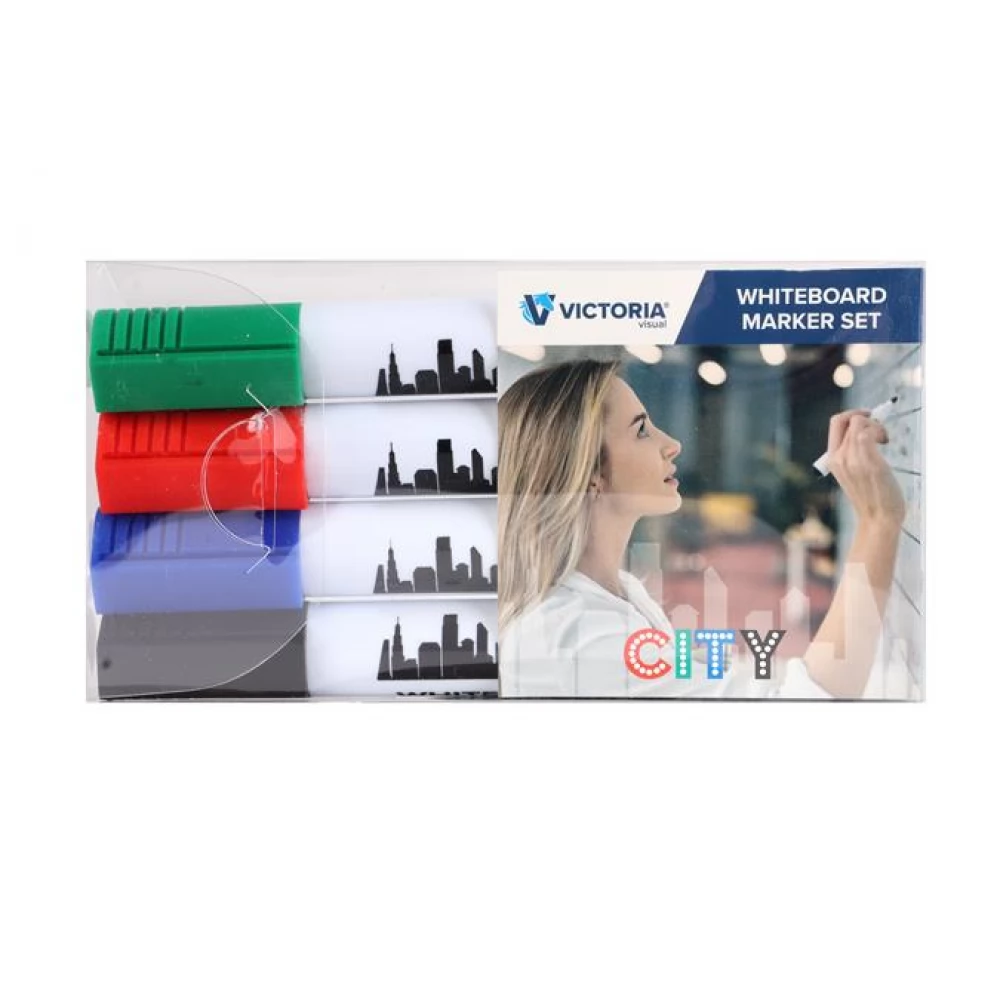 VICTORIA City Táblamarker stock 1-3 mm conical 4 color