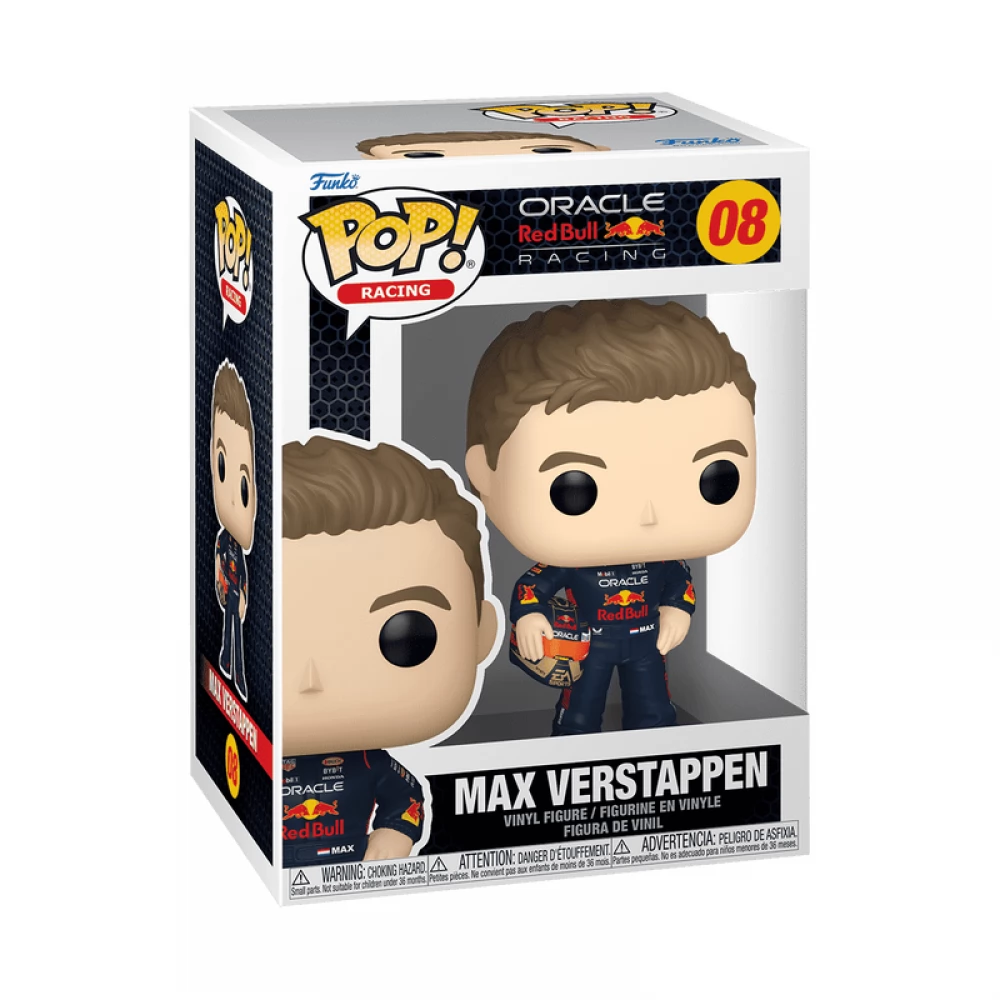 FUNKO Pop Formula 1 - Max Verstappen figura sisakos változat