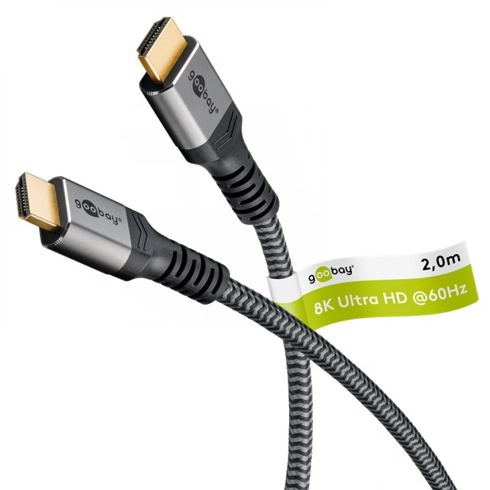 GOOBAY HDMI 2.1 Connector Black-Silver 2m 65261