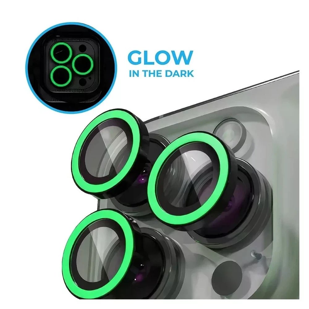 XPRO Luminous Premium Rear camera protection glass iPhone 17 green