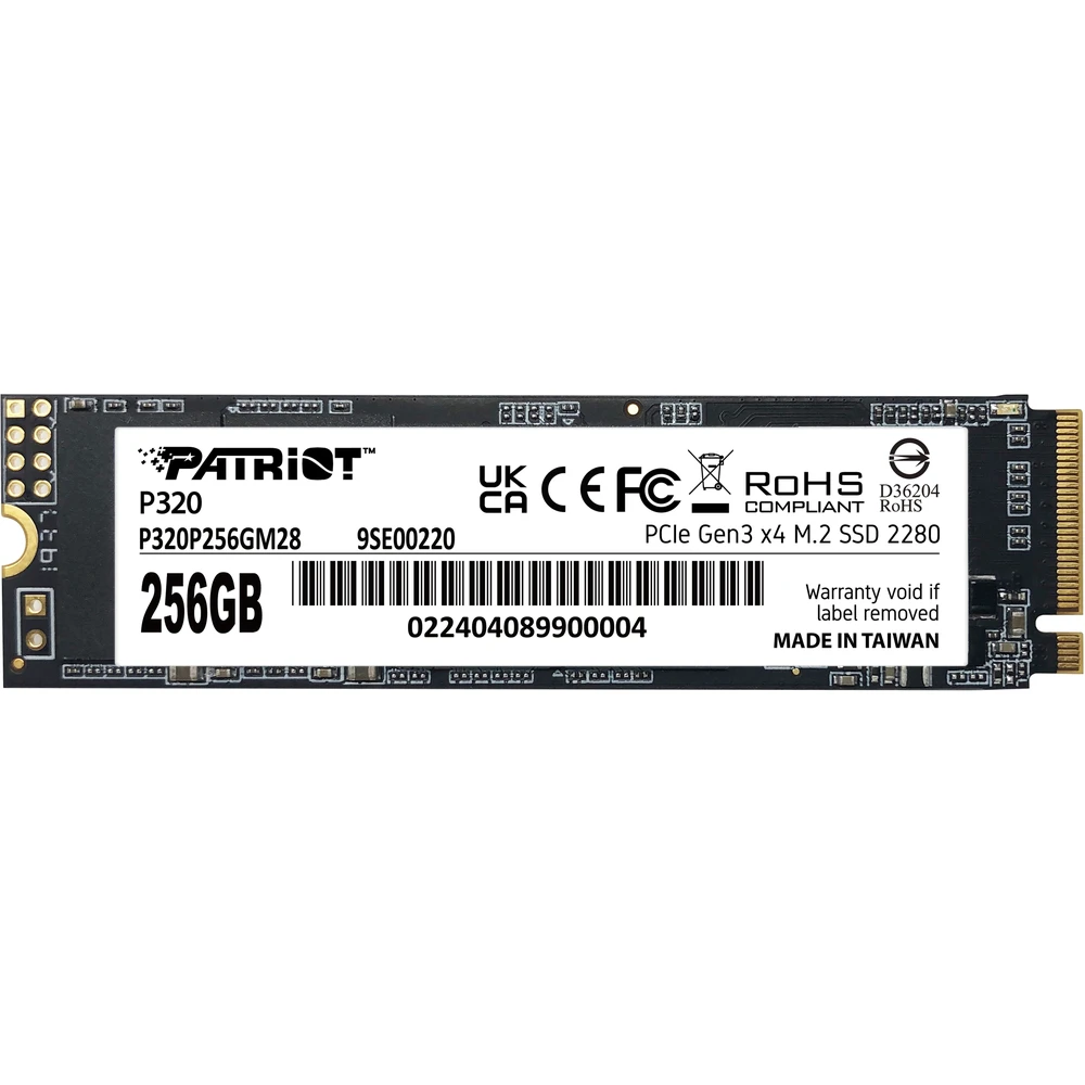 PATRIOT 256GB P320 M.2 PCIe M.2 2280 P320P256GM28