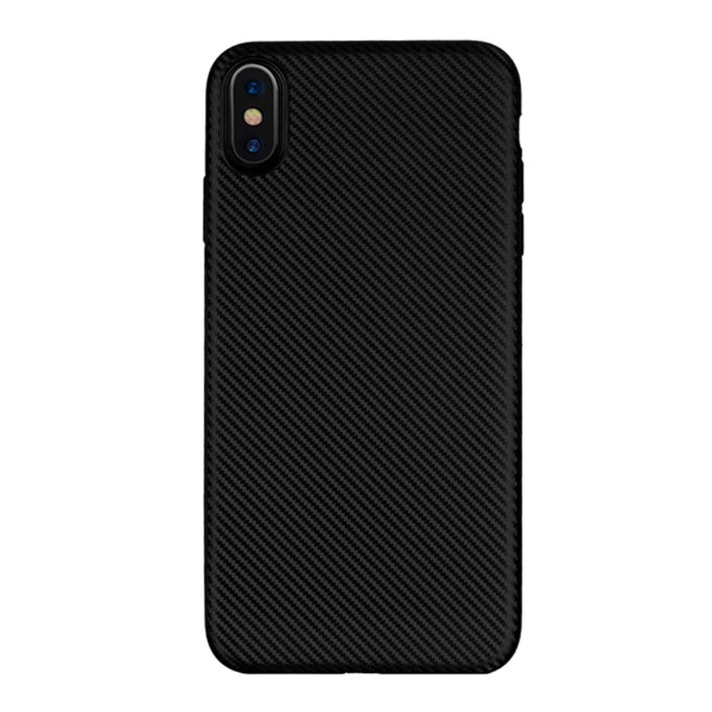 GIGAPACK iphone xr 6.1 szilikon telefonvédő karbon minta fekete