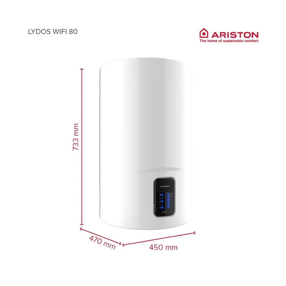 ARISTON LYDOS WIFI 80 V 1.8K EU Vízmelegítő 80L fehér