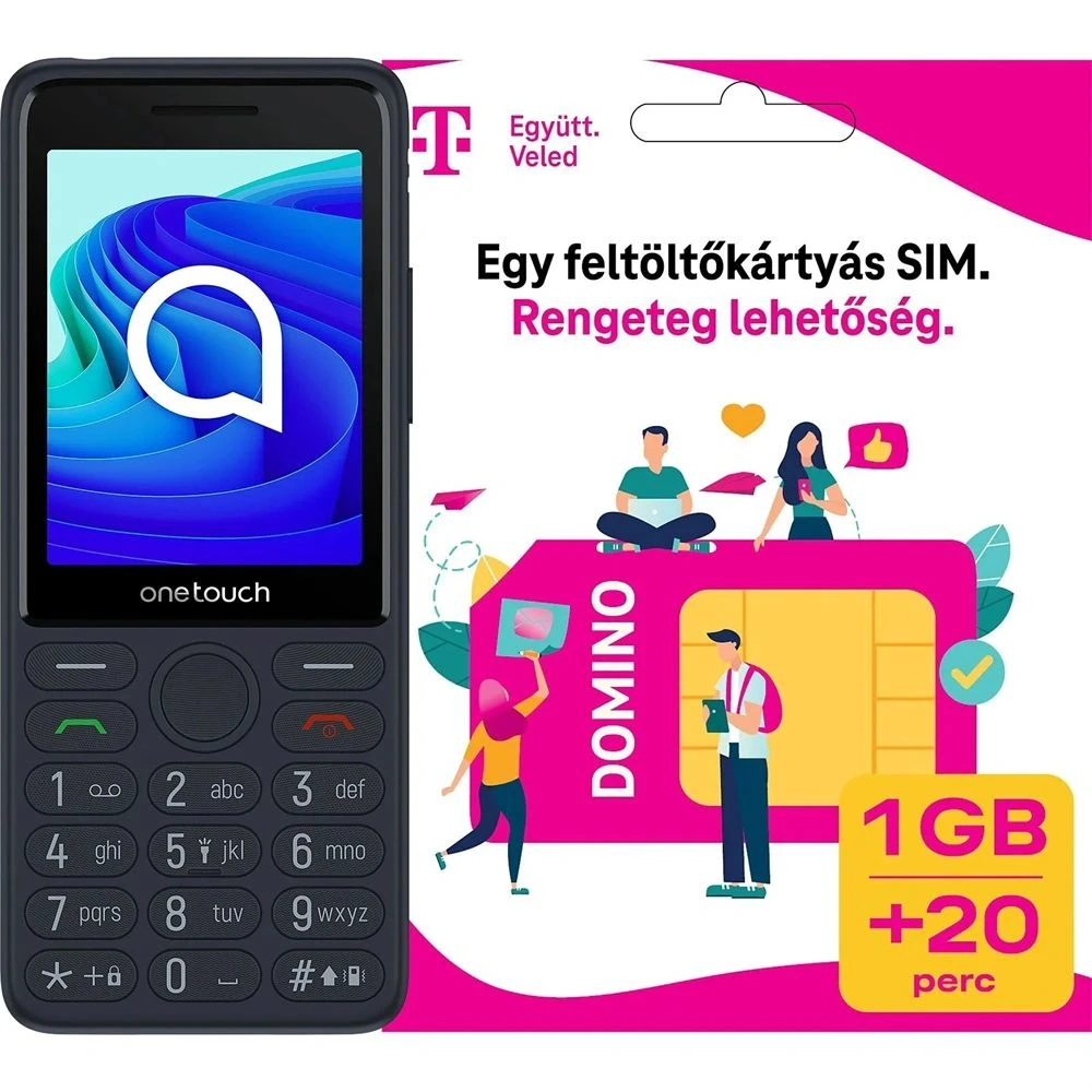 TCL 4042S 4G DS 2025 + Telekom Domino prepaid card dark grey
