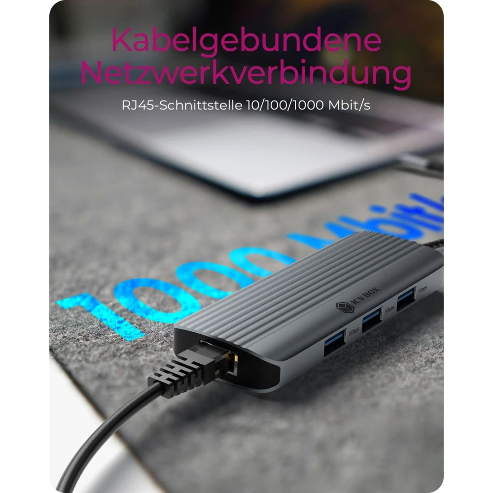 ICY BOX 6-in-1 USB Type-C Notebook DockingStation - iPon.hu