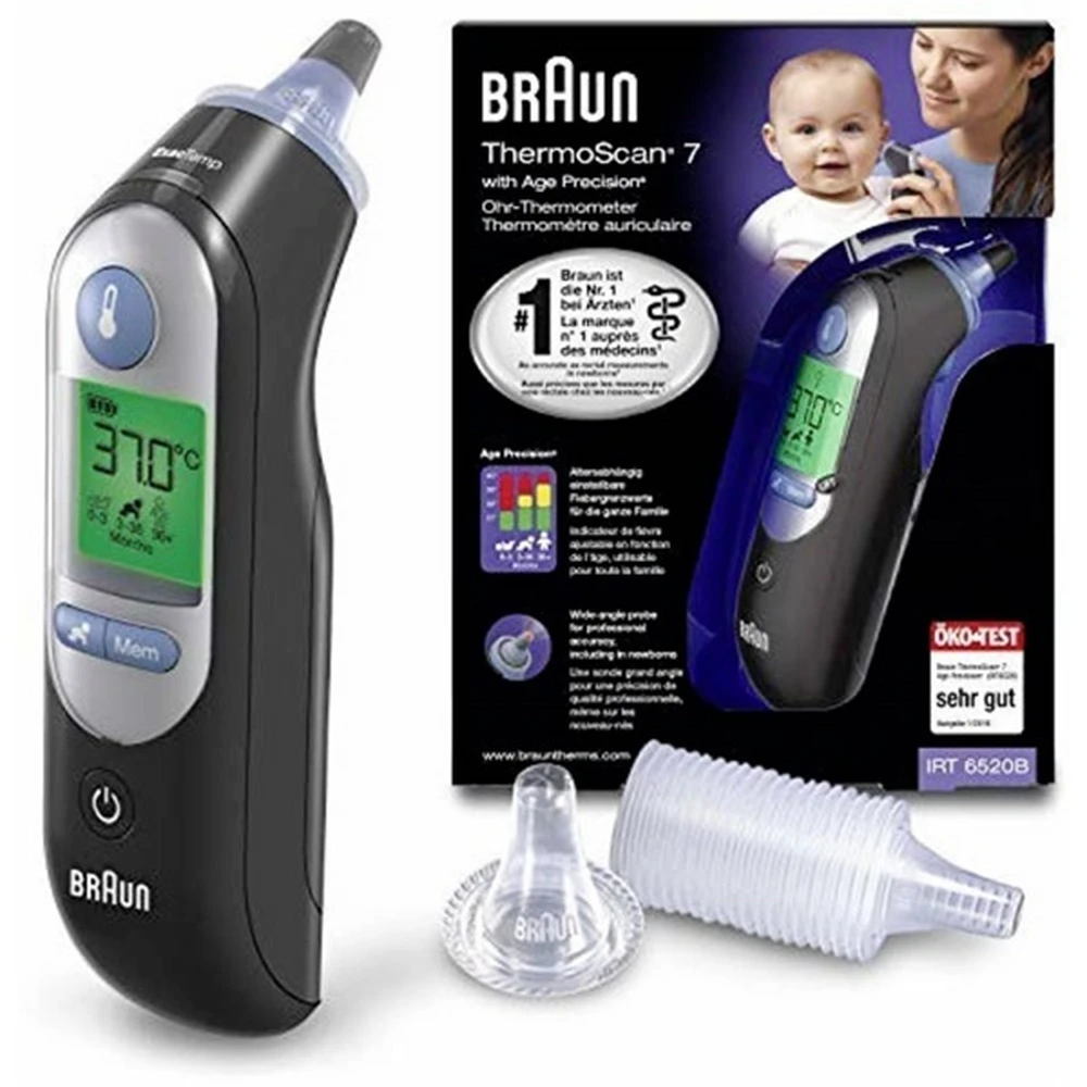BRAUN IRT 6520 ThermoScan 7 Age Precision digitalni termometar crno