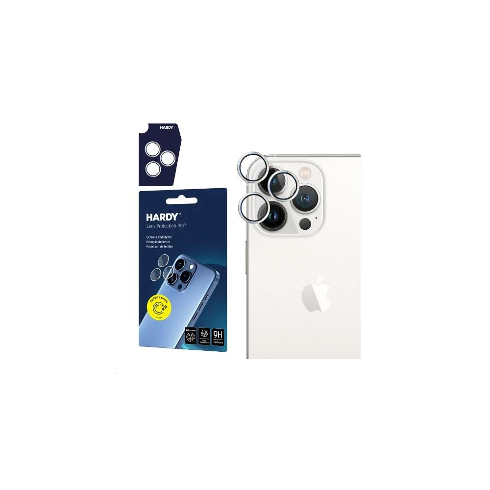 3MK Hardy Lens Protection Pro Camera lens shield iPhone 13 Pro/13 Pro Max silver