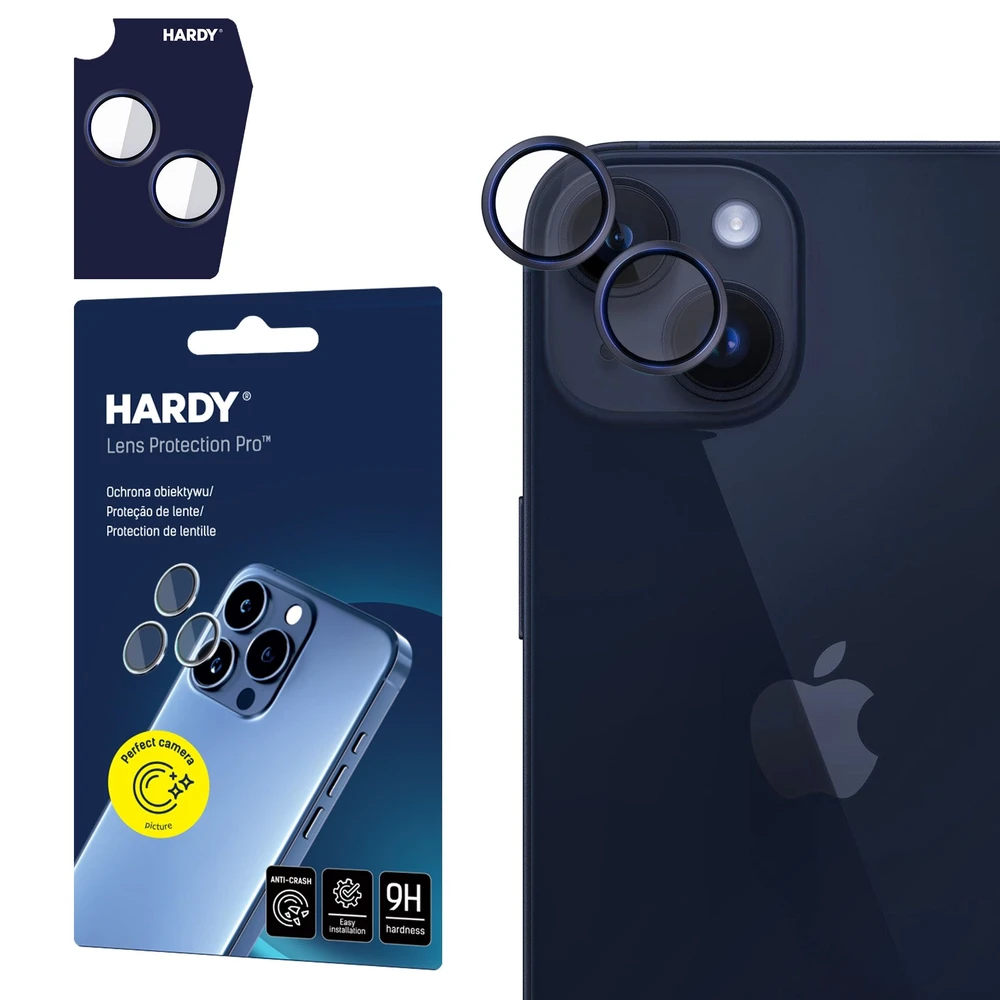 3MK Hardy Lens Protection Pro Camera lens shield iPhone 14/14 Plus graphite