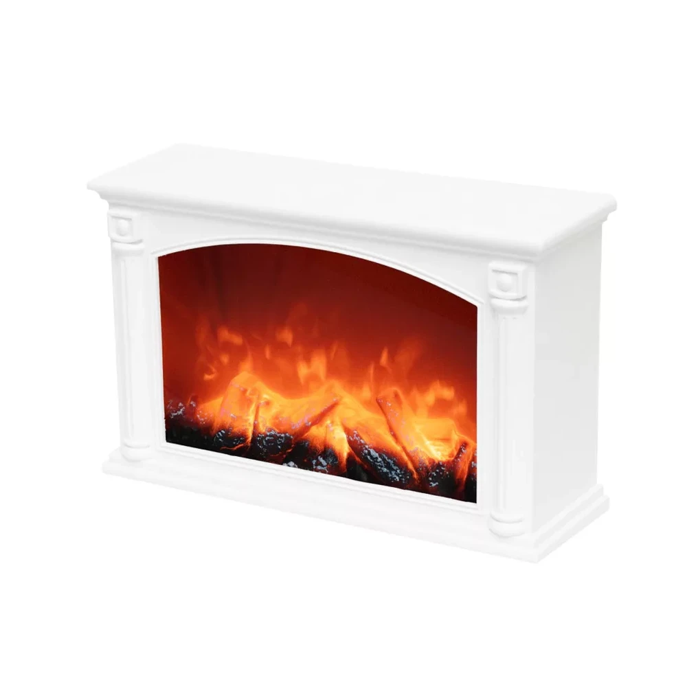 SOMOGYI ELECTRONIC LTN 33 FP Látványkandalló glass front panel plastic house White