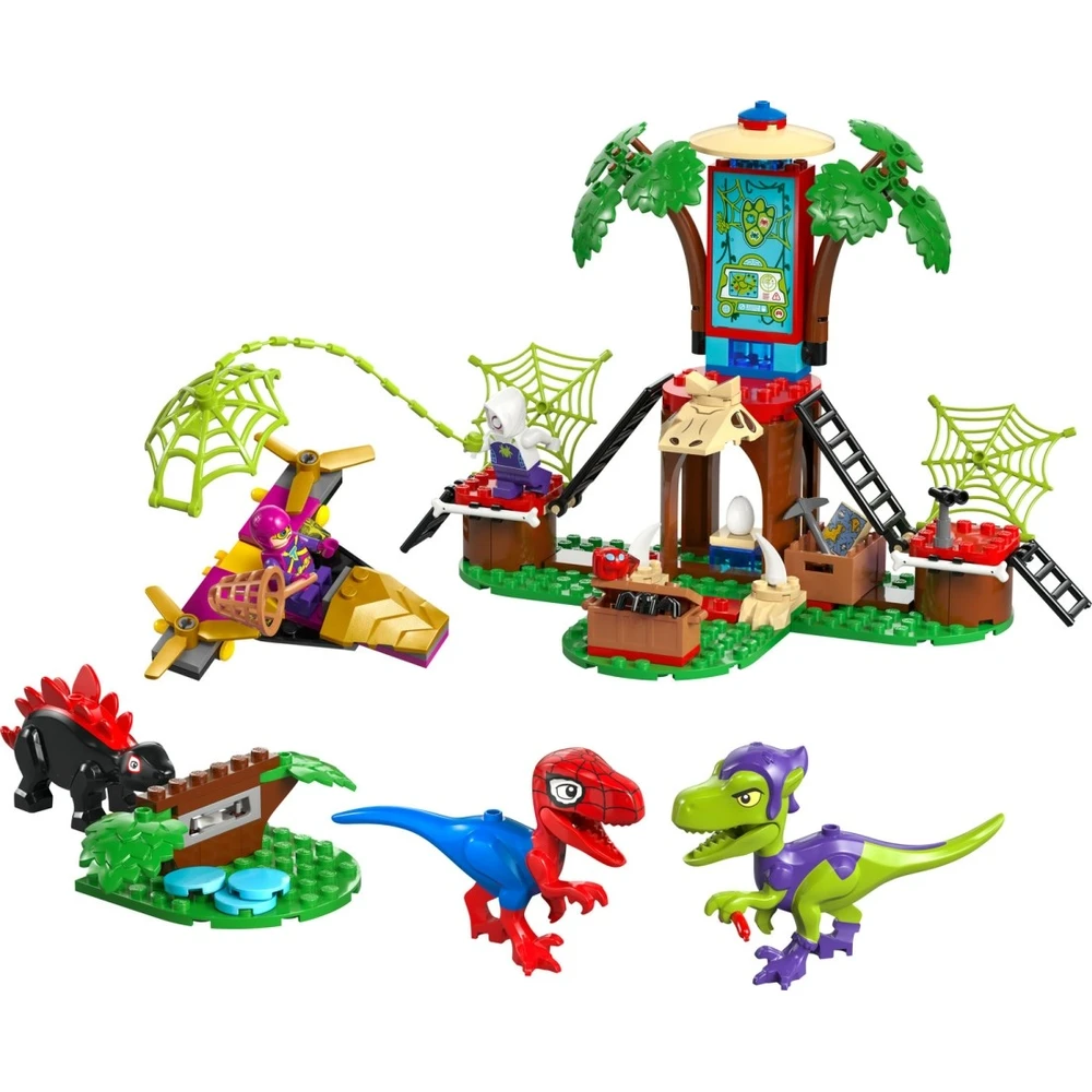 LEGO Marvel Pókember és Gobby raptorcsatája a lombház főhadiszálláson 11200