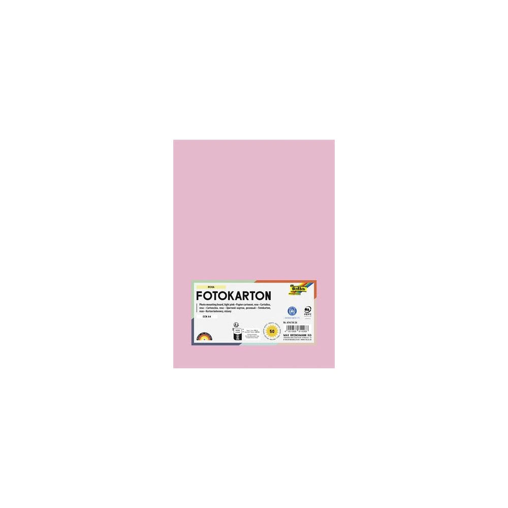 BRINGMANN FOLIA PAPER Dekorkarton A4 300g 50 lap faint pink