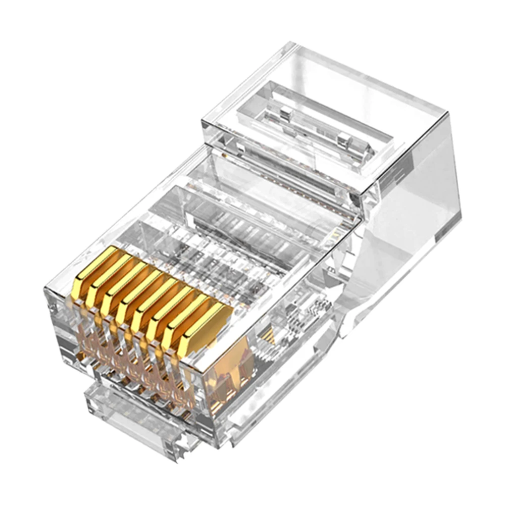 WALISEC UTP CAT6 Connector Transparent 3cm RJ45-6U