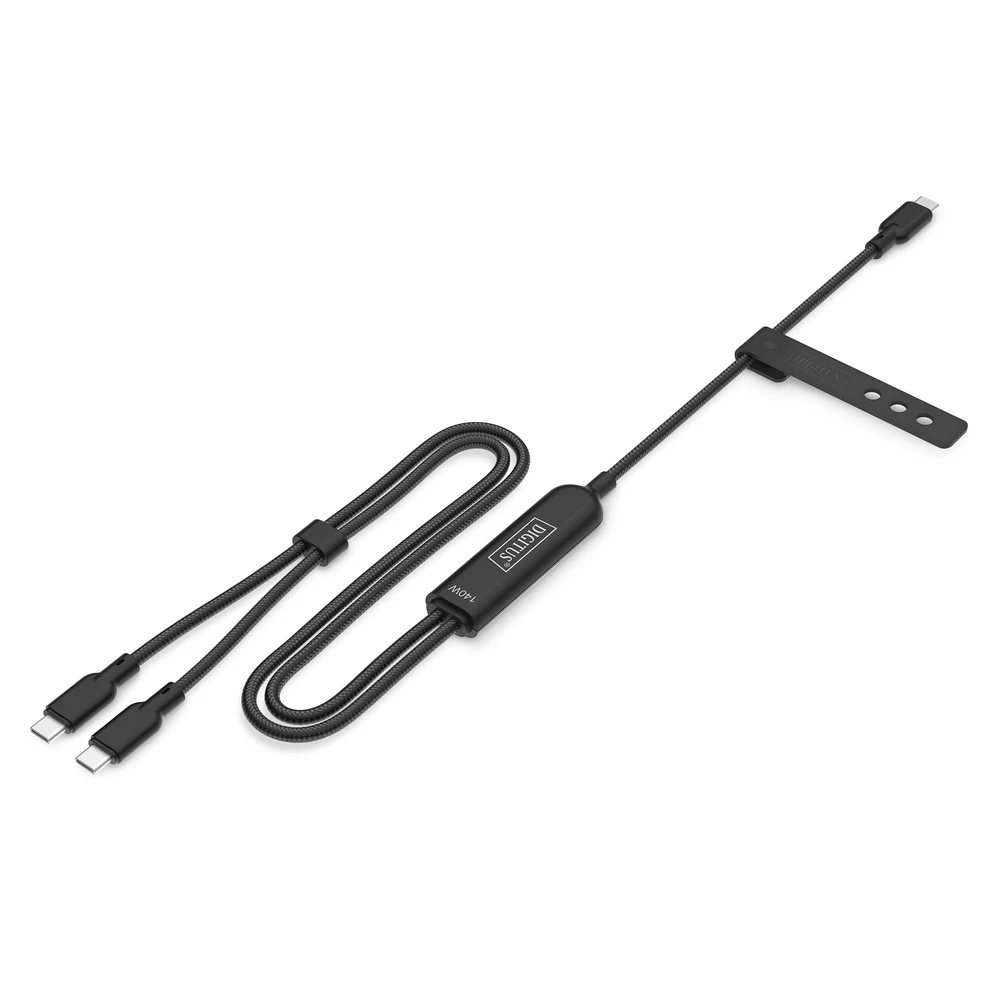 DIGITUS USB 2.0 Type C Összekötő Fekete 1.8m AK-300170-018-S
