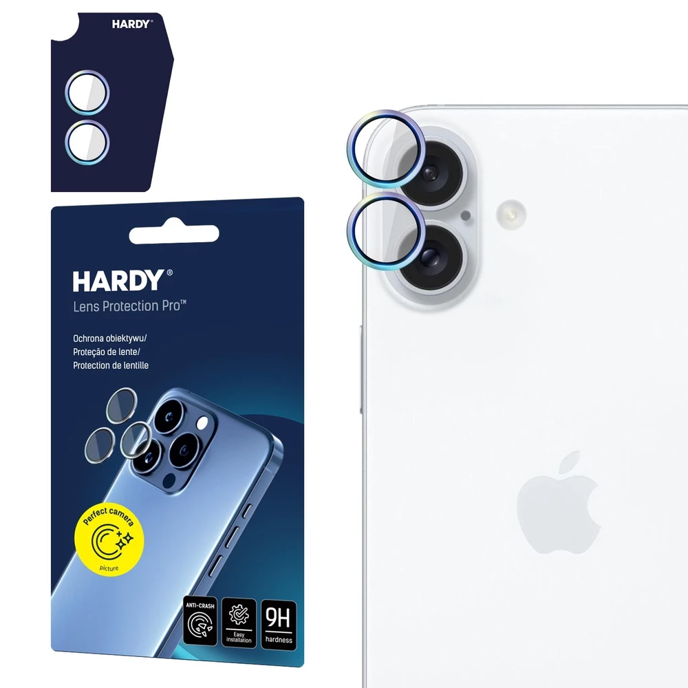 3MK Hardy Lens Protection Pro Camera lens shield iPhone 17 rainbow