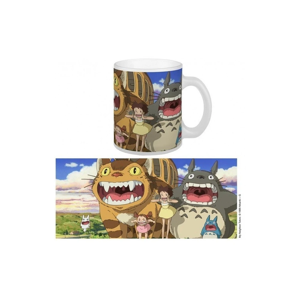 SEMIC-STUDIO Nekobus&Totoro My Neighbor Totoro 340 ml bögre Mug Ghibli 02