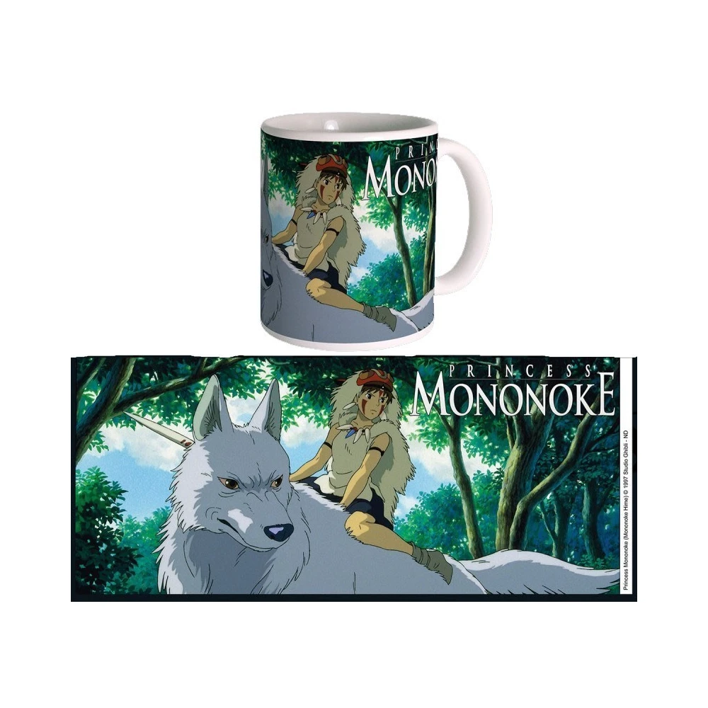 SEMIC-STUDIO Ghibli 05 Mononoke - Princess Mononoke Bögre 340ml Mintás