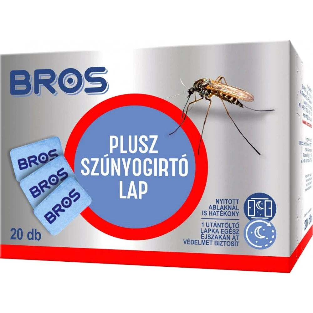 BROS BROB011 146969 Szúnyogirtó utántöltő lapka elektromos készülékhez 20 db