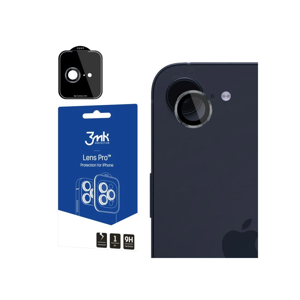 3MK Lens Pro Camera lens shield iPhone 16e grey