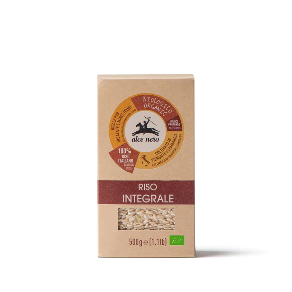 ALCE NERO Bio rizottónak real szuperfinom barnarizs 500 g
