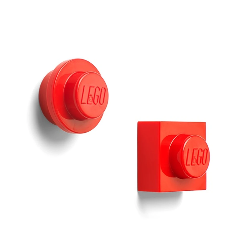ROOM COPENHAGEN 1-es wheel and quadrilateral shape lego element mágnes stock red