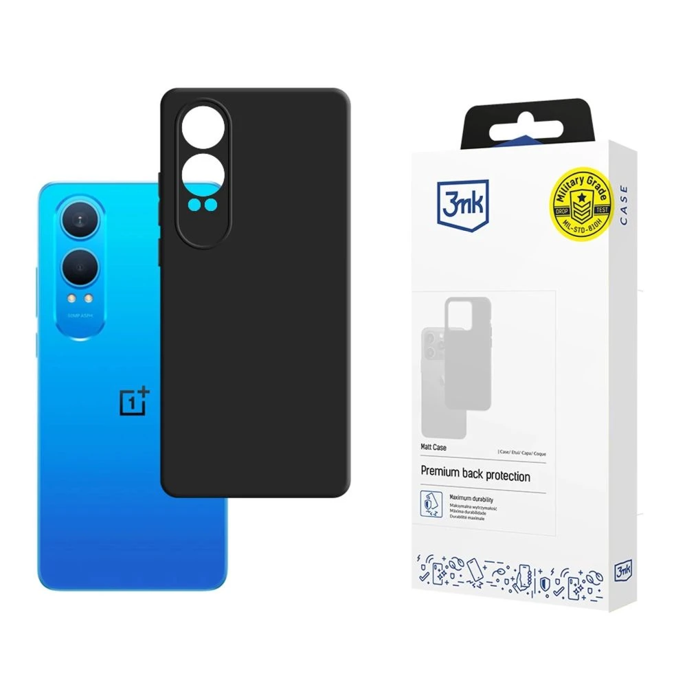 3MK Matt Case Pro back plates OnePlus Nord CE 4 Lite black