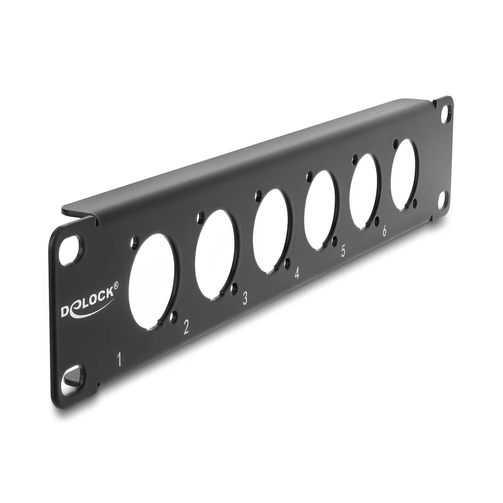 DELOCK 10 D-típusú próba panel 6 portos black