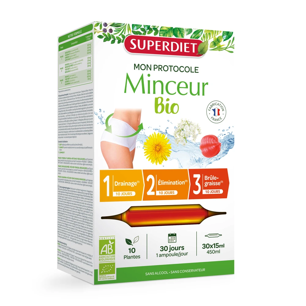 SUPERDIET minceur natural 3 phase ampulla 30x15ml 450ml