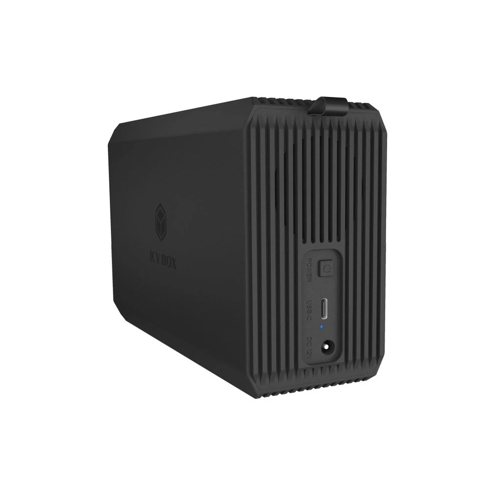 ICY BOX IB-RD3720-CU3 2x 2.5/3.5 SATA HDD/SSD külső ház USB 3 A-C fekete