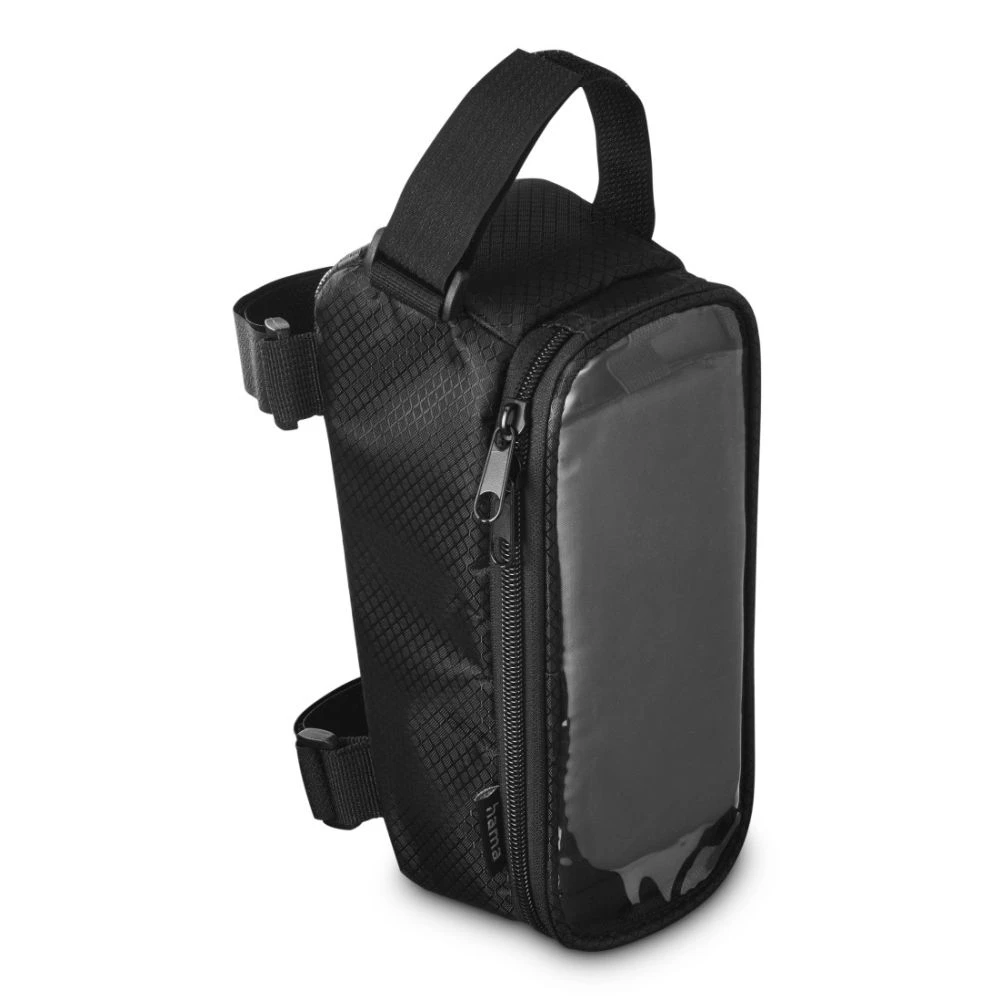 HAMA 121353 frame mountable kerékpártáska telefontartóval black