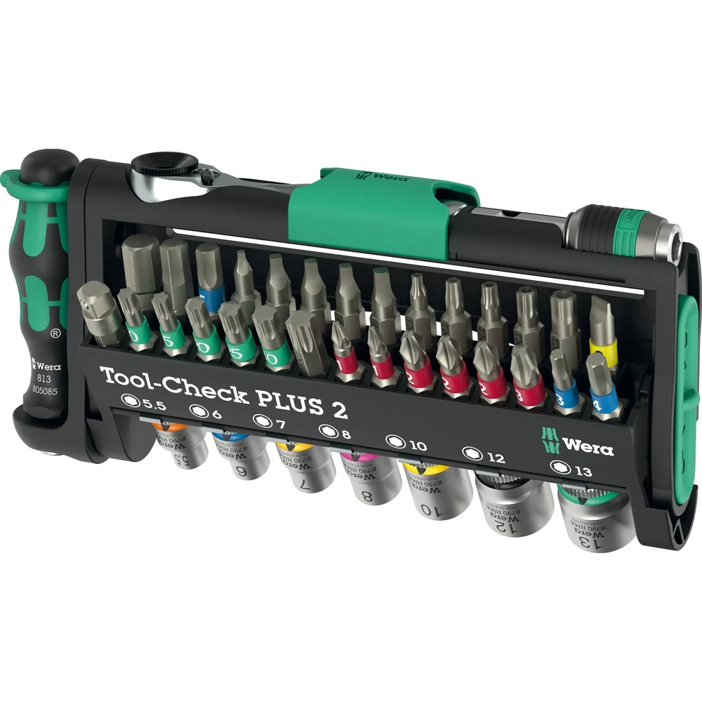 WERA Tool-Check PLUS 2 drill bit stock 39 parts