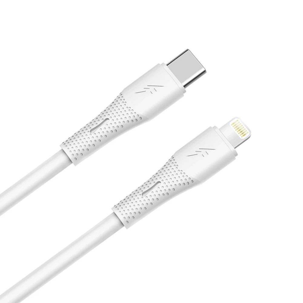 AVAX USB 2.0 Type C Lightning Töltő/adat Fehér 1.5m CB3310