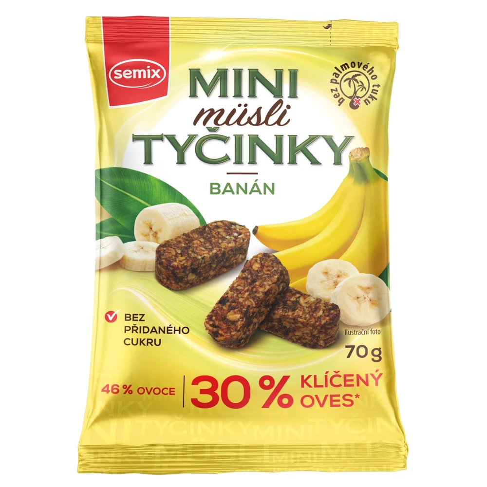 Semix mini müzlifalatok csíráztatott zabpehellyel banana 70 g
