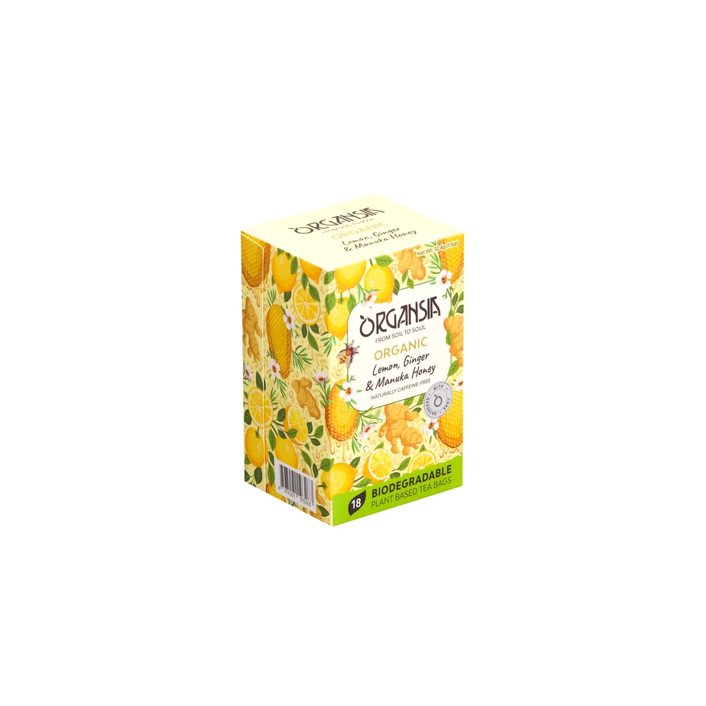 Basilur bio organsia citron ginger manuka méz tea 18pcs 32.4 g
