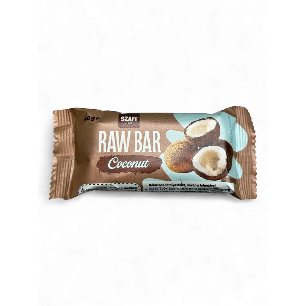 Szafi Life proteines raw bar coconut Glutenfree 40 g