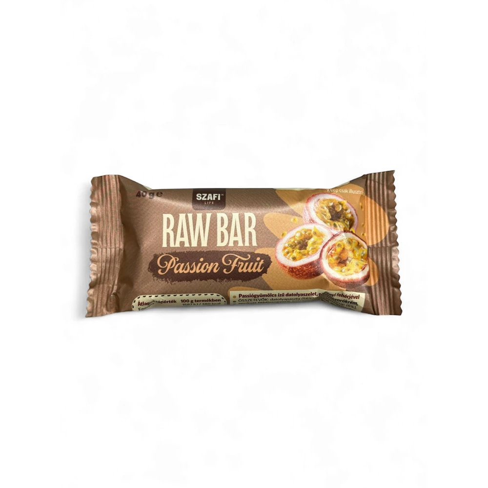 Szafi Life proteines raw bar passion fruit Glutenfree 40 g