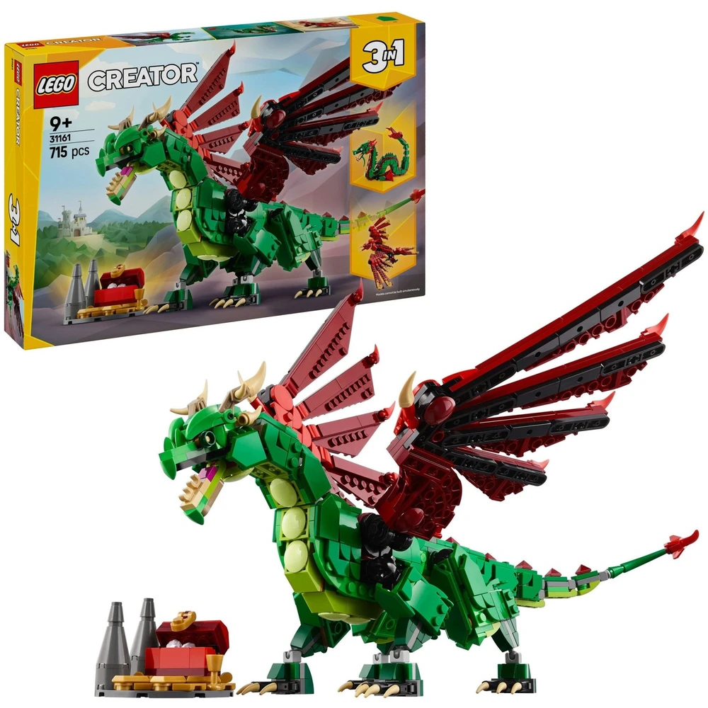 LEGO 31161 Creator 3-in-1 Green Dragon - Grün Drachen Baukasten