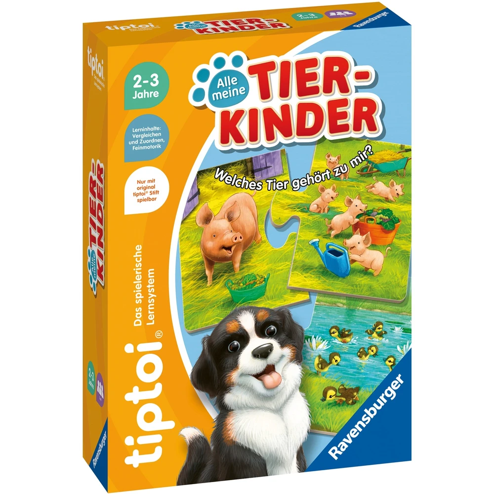 RAVENSBURGER tiptoi Puzzle - Animals kittens 18 pcs 00108