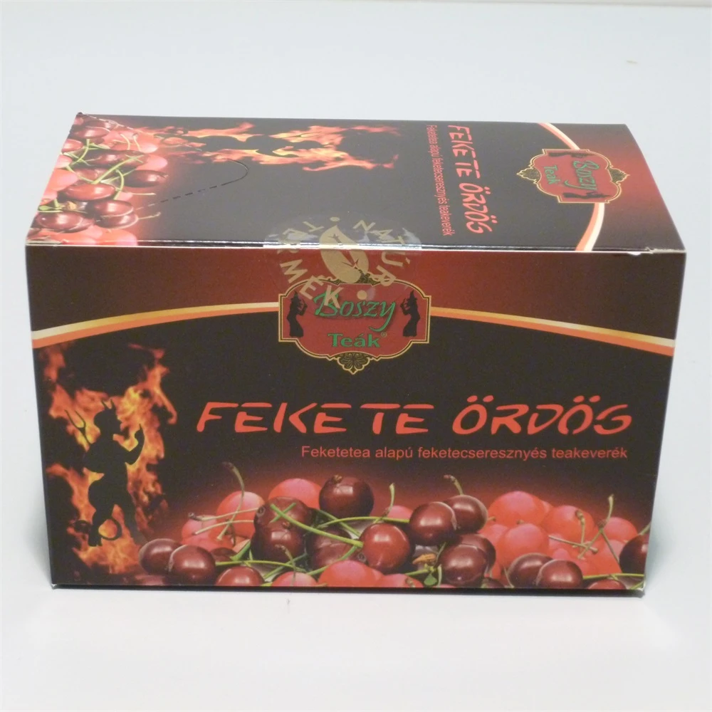 Boszy black devil feketecseresznyés bags black tea 20x2g 40 g