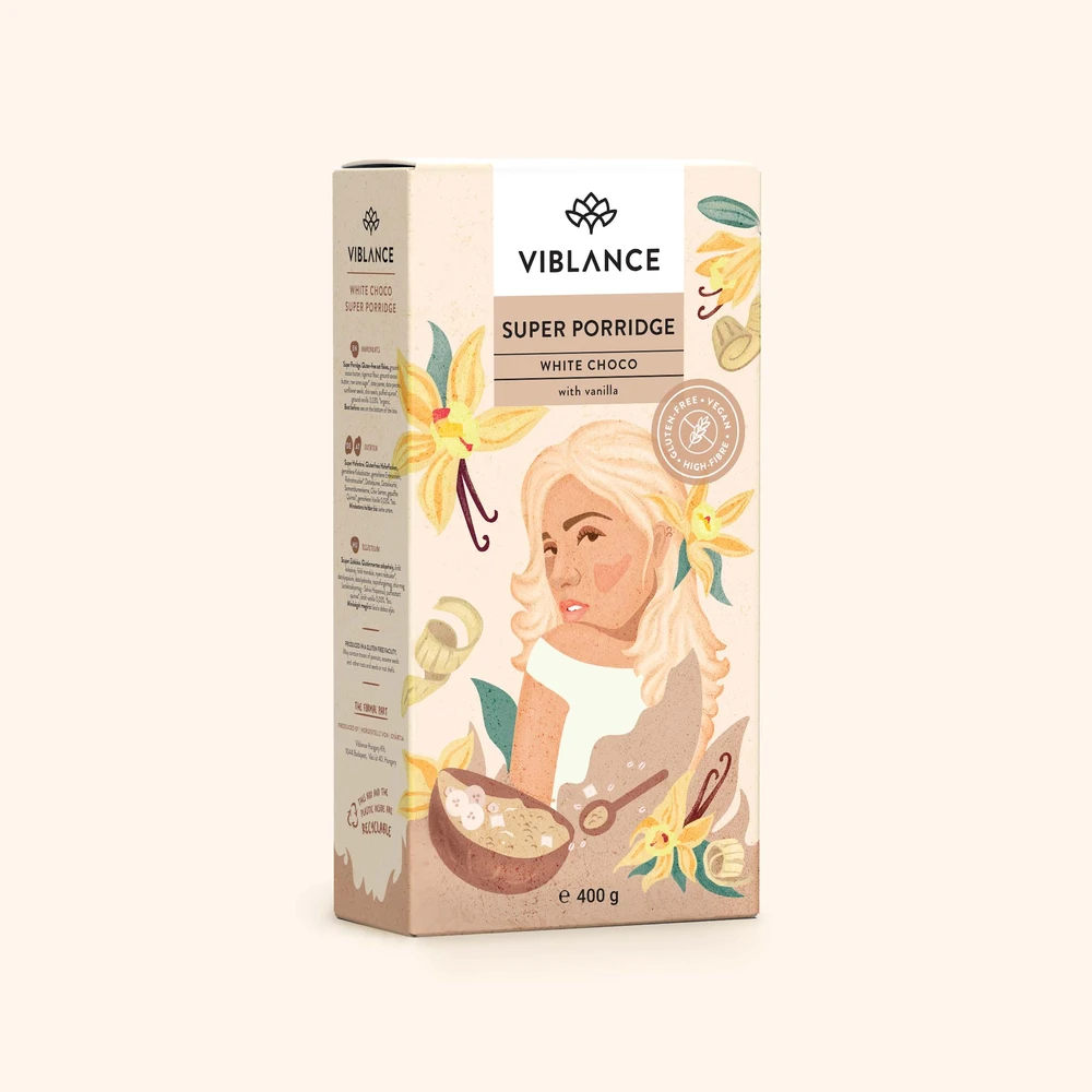 VIBLANCE Szuperkása white chockolate vaníliával 400g