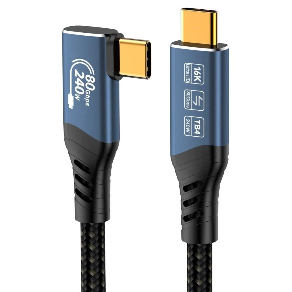 PREMIUMCORD USB 4.0 Type C Connector Black 1.5m ku4cb15