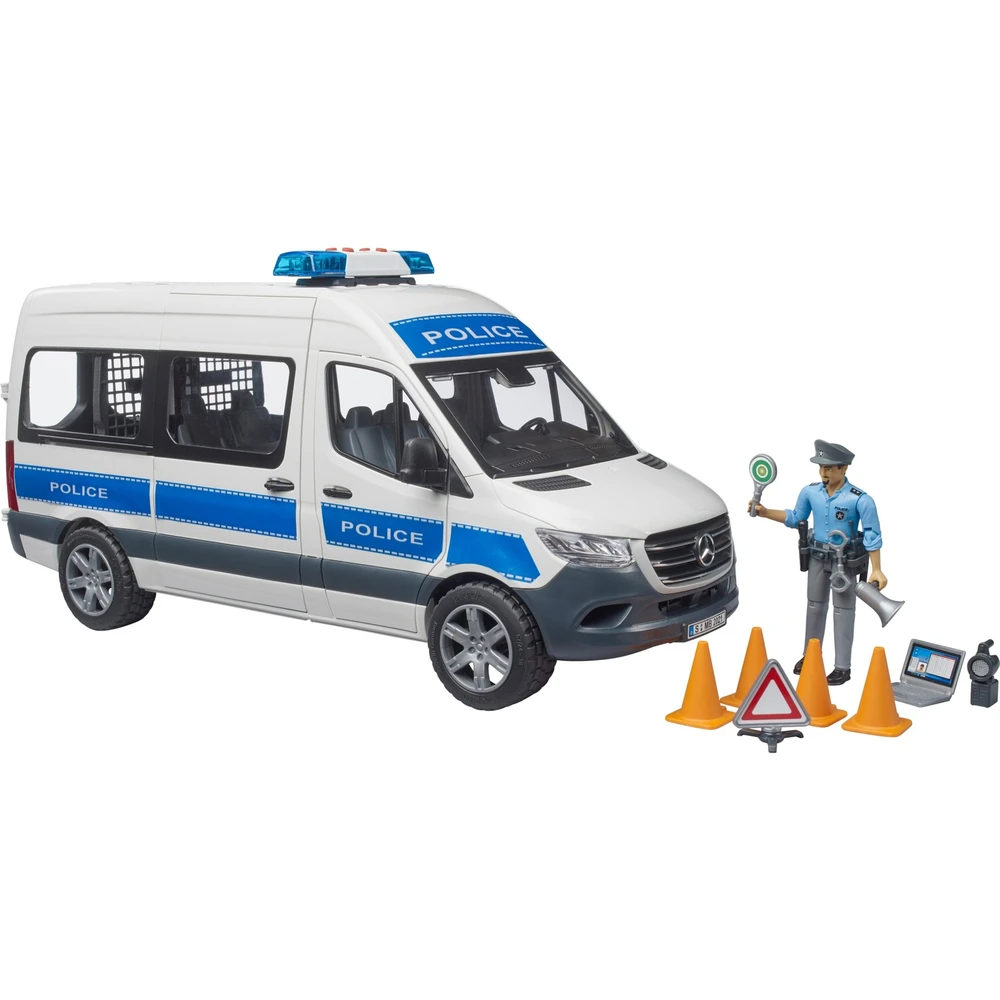 BRUDER Mercedes-Benz Sprinter police mentőjármű fény- and hangmodullal model vehicle 02683