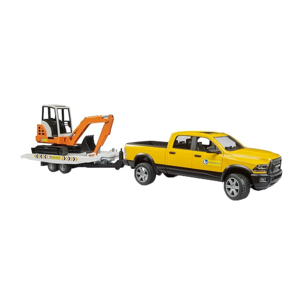 BRUDER RAM Rental Service mini markolóval - 1:16 modell terepjáró 02546