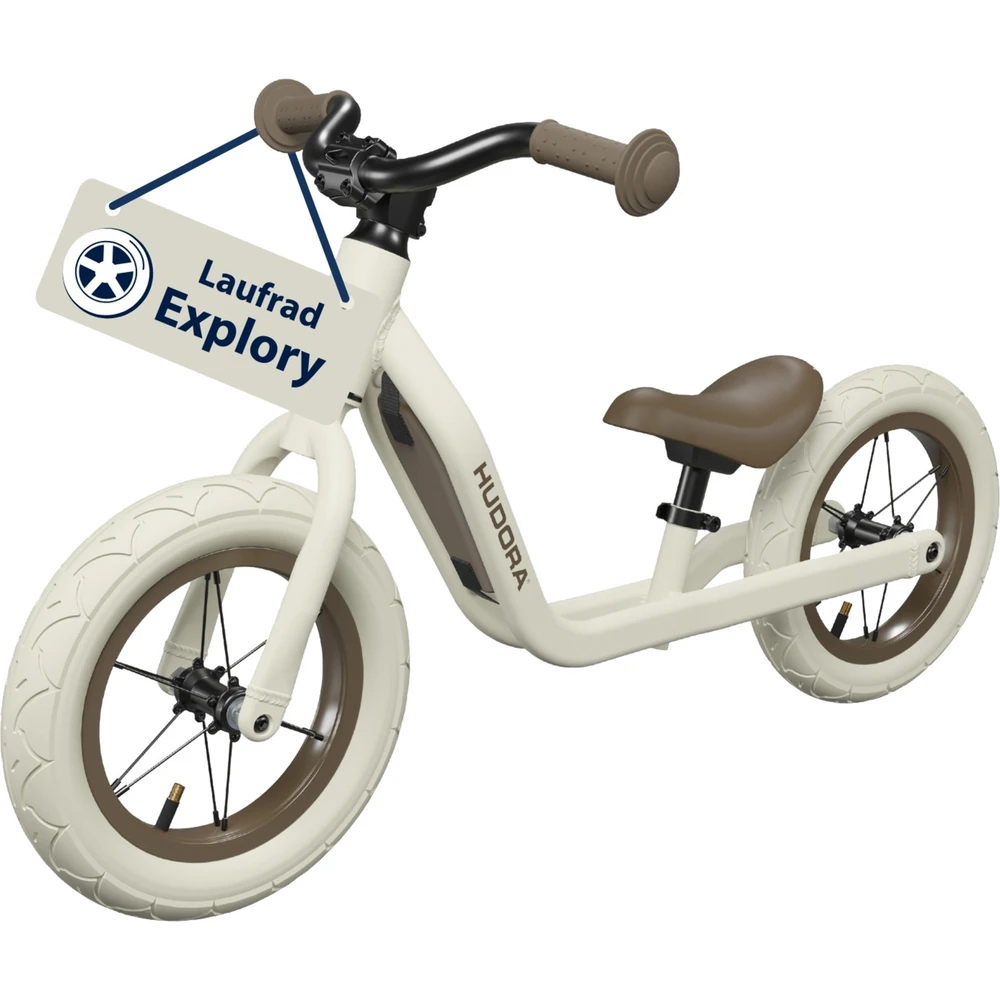 HUDORA Explory 12" futókerékpár mokka színben 10930