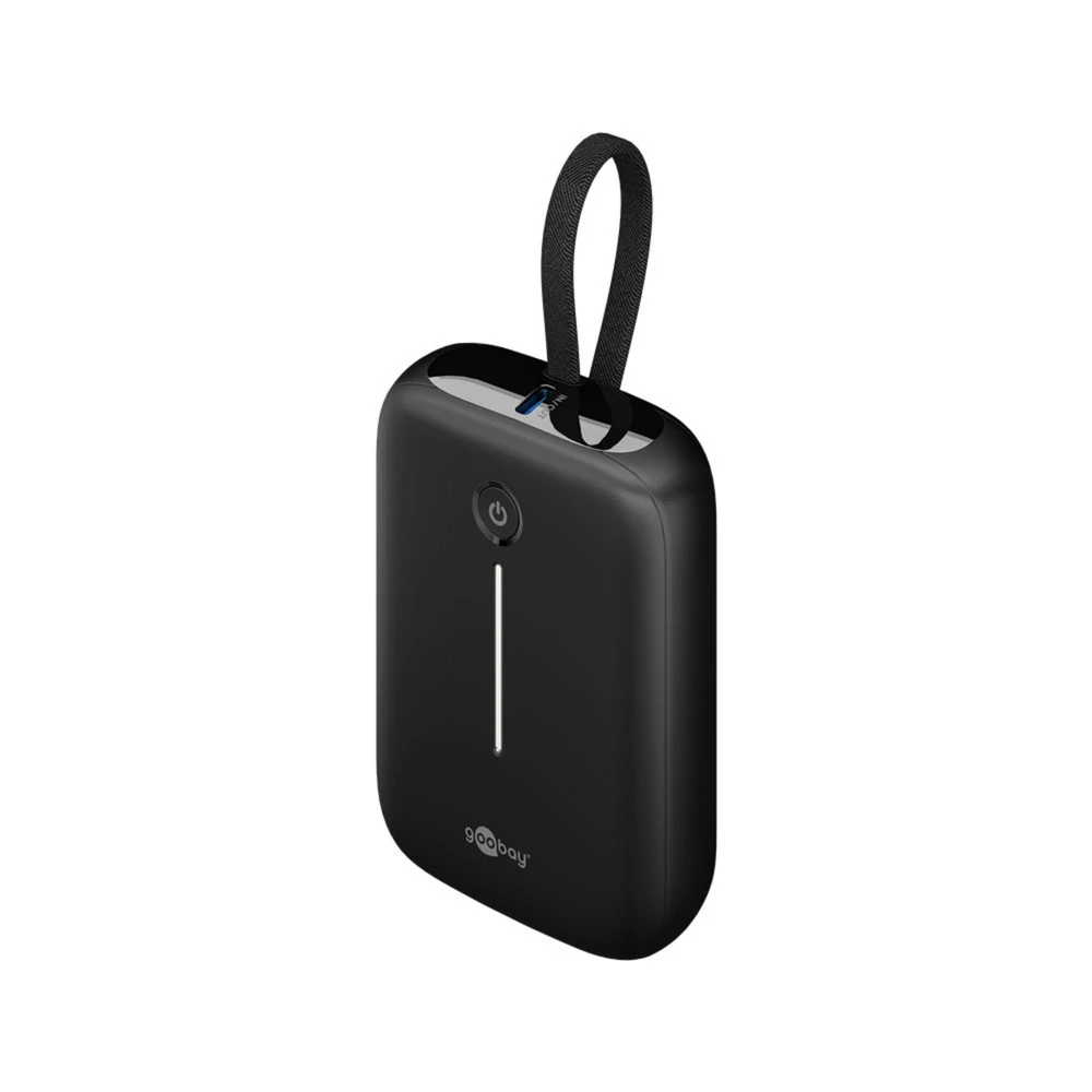 GOOBAY Powerbank 10000 mAh integrated USB-C cable 20W