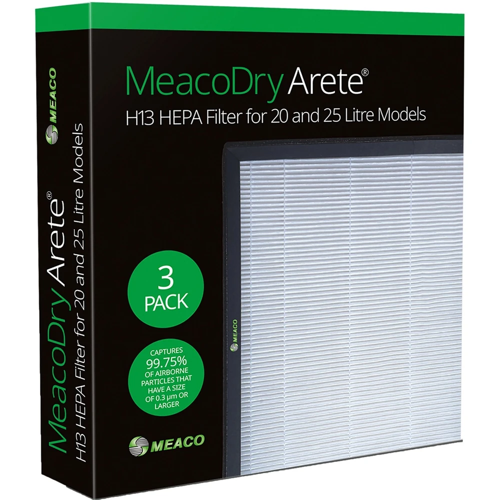 MEACO Dry Arete One H13 HEPA szűrő 20L/25L - 3 darabos csomag ARETEHEPA20L/25LEU